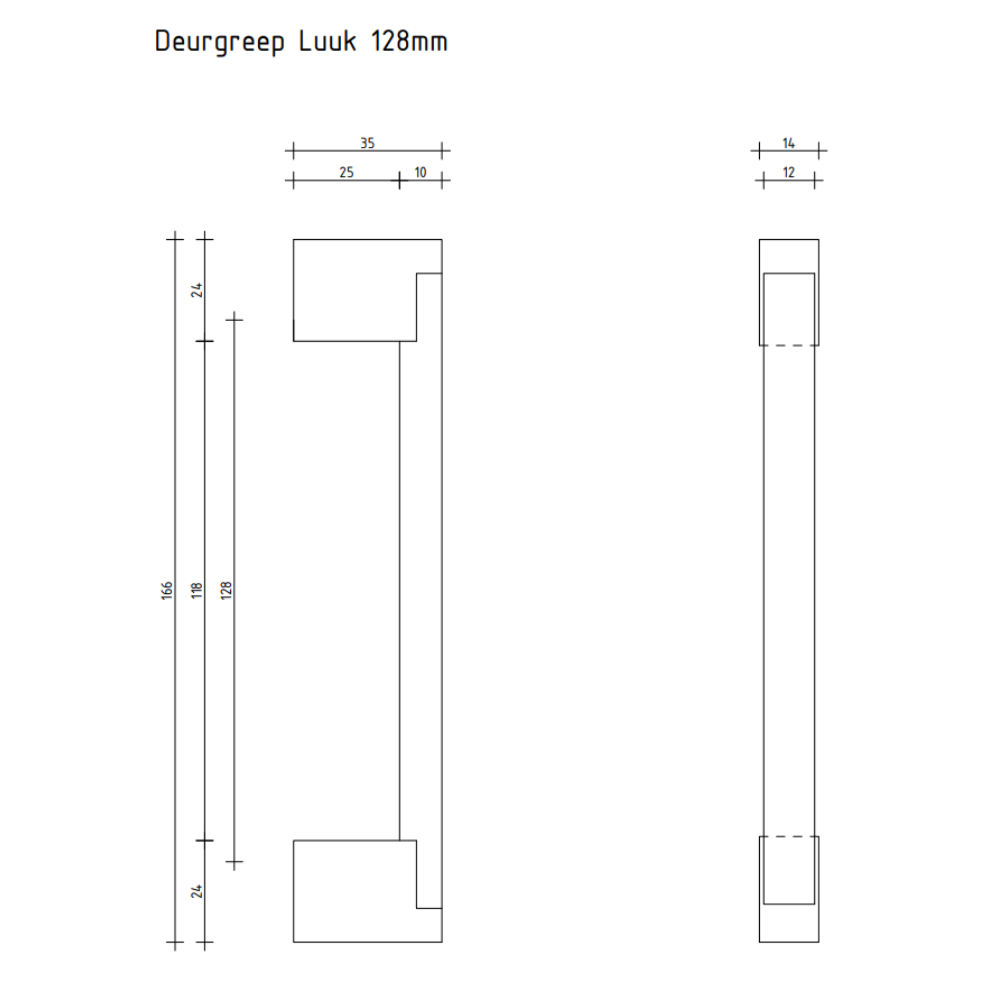 Tiradore Luuk - negro - 128 mm - Imagen 3